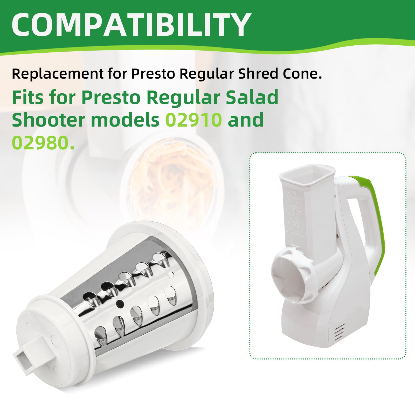 PROSOCOOL cheese shredding cone ideal for Parmesan and cheddar toppings.