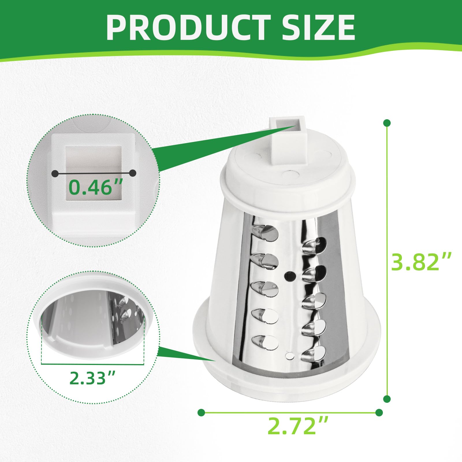 PROSOCOOL replacement cone fits Salad Shooter for quick cleanup.