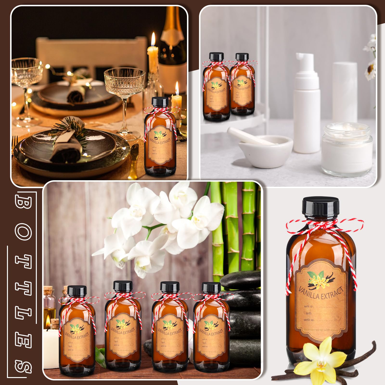 ProSuites bottle sticker roll cotton rope set adds festive labeling and decor