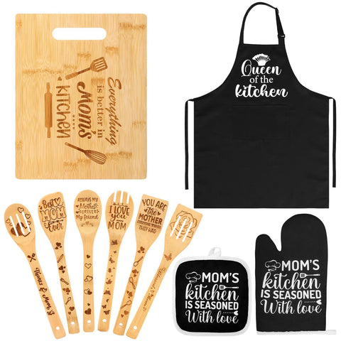 ProSuites cutting board mom gift—durable prep surface with decorative message.