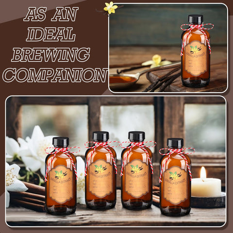ProSuites vanilla extract bottles 6-pack for tidy pantry storage and gifting