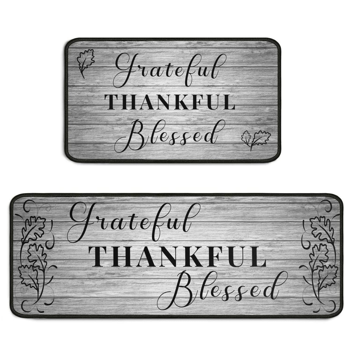Protikol Grateful kitchen rug 17x30 close-up shows soft microfiber and comfort.