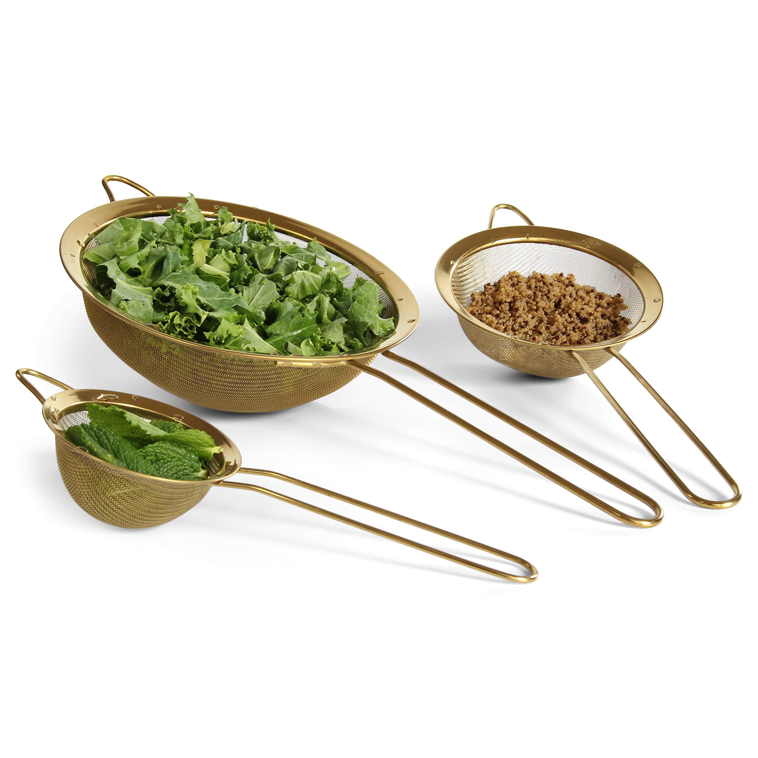Proto Future strainer set 5.5-inch fine mesh ideal for rinsing berries.