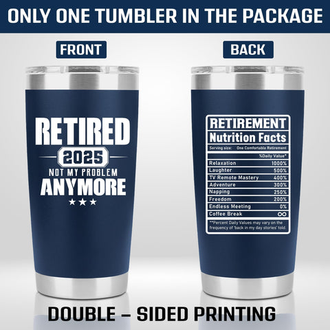 PRPinkRain Navy 20oz tumbler suitable for home, office, or outdoor adventures.