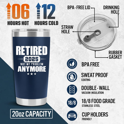 PRPinkRain retirement gift for men idea, durable and practical for daily use.