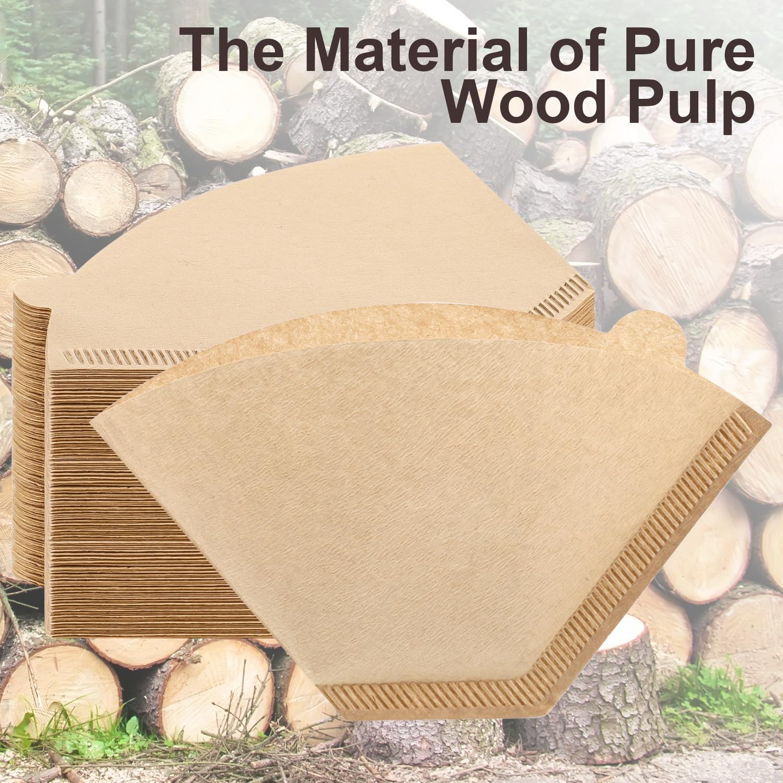 Natural wood pulp composition highlighted as compostable and odor-free
