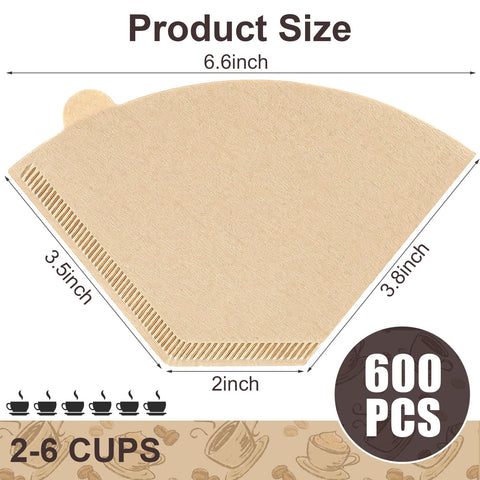 Prudiut unbleached natural filter paper close-up for clean aroma