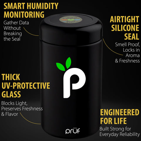 Prūf Jar with airtight silicone seal locks in aroma for spices