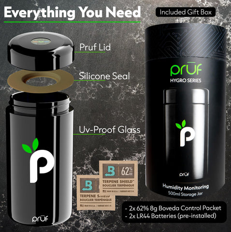Prūf Jar UV-proof glass shields contents from light for longer freshness