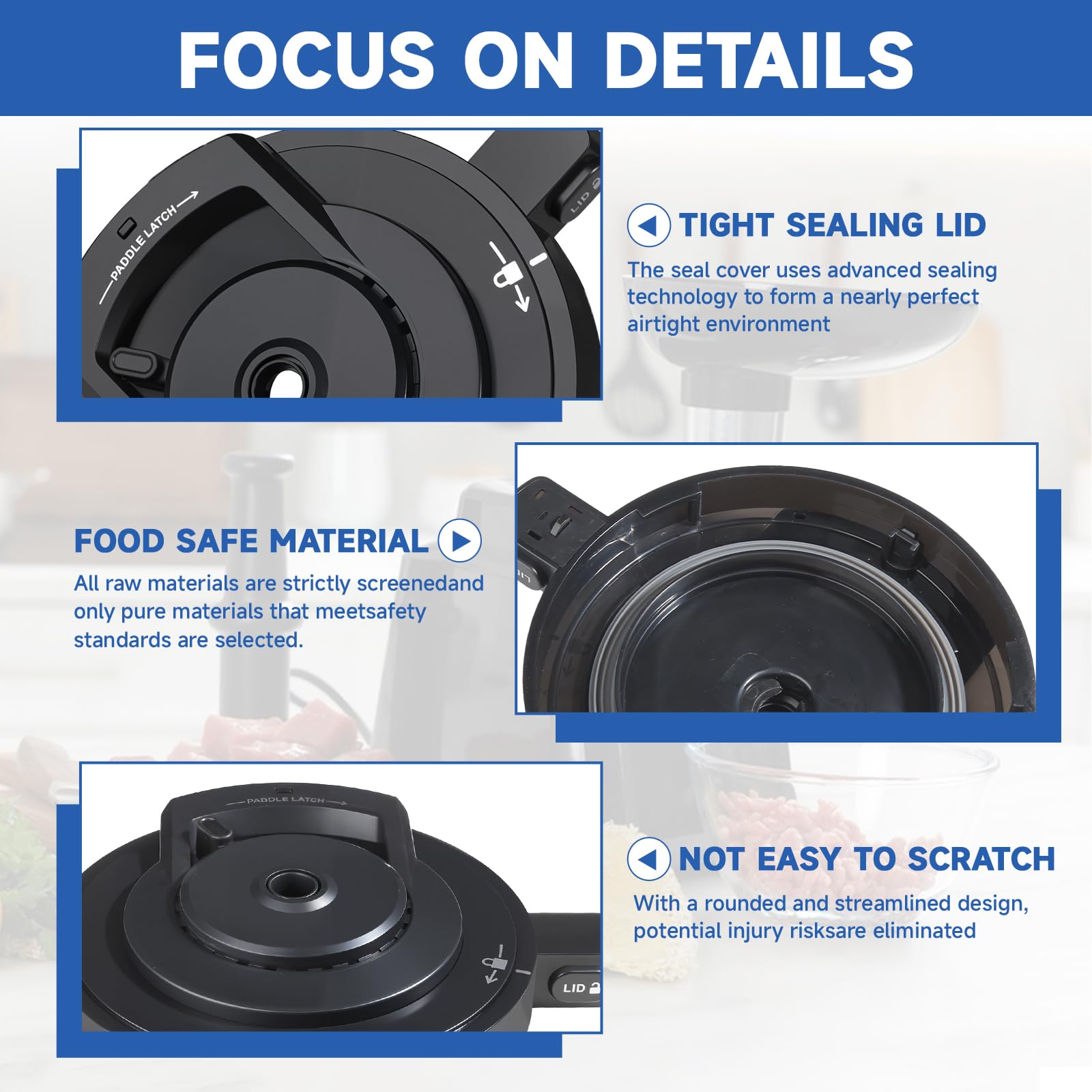 Psasrm CN501CO outer bowl lid watertight fit across compatible models.