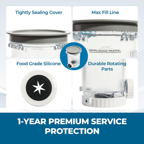 Psasrm Temperature range supports versatile freezer and hot-cleanup use.