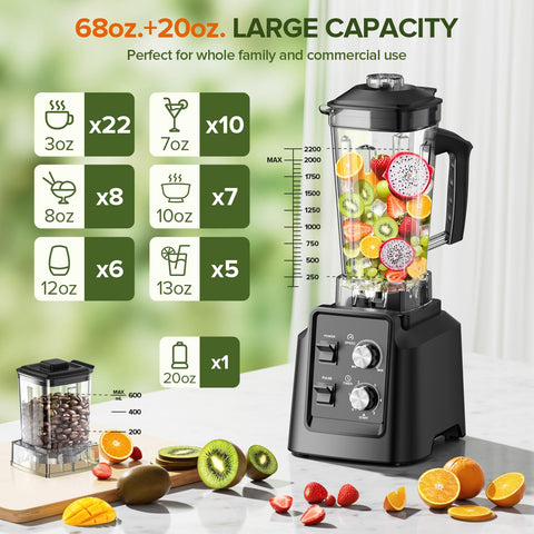 PSIIDAN Blender 20oz grinder cup for spices, coffee, and dry ingredients.