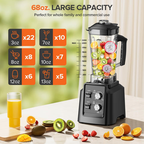 PSIIDAN Blender turning frozen fruit into silky blends
