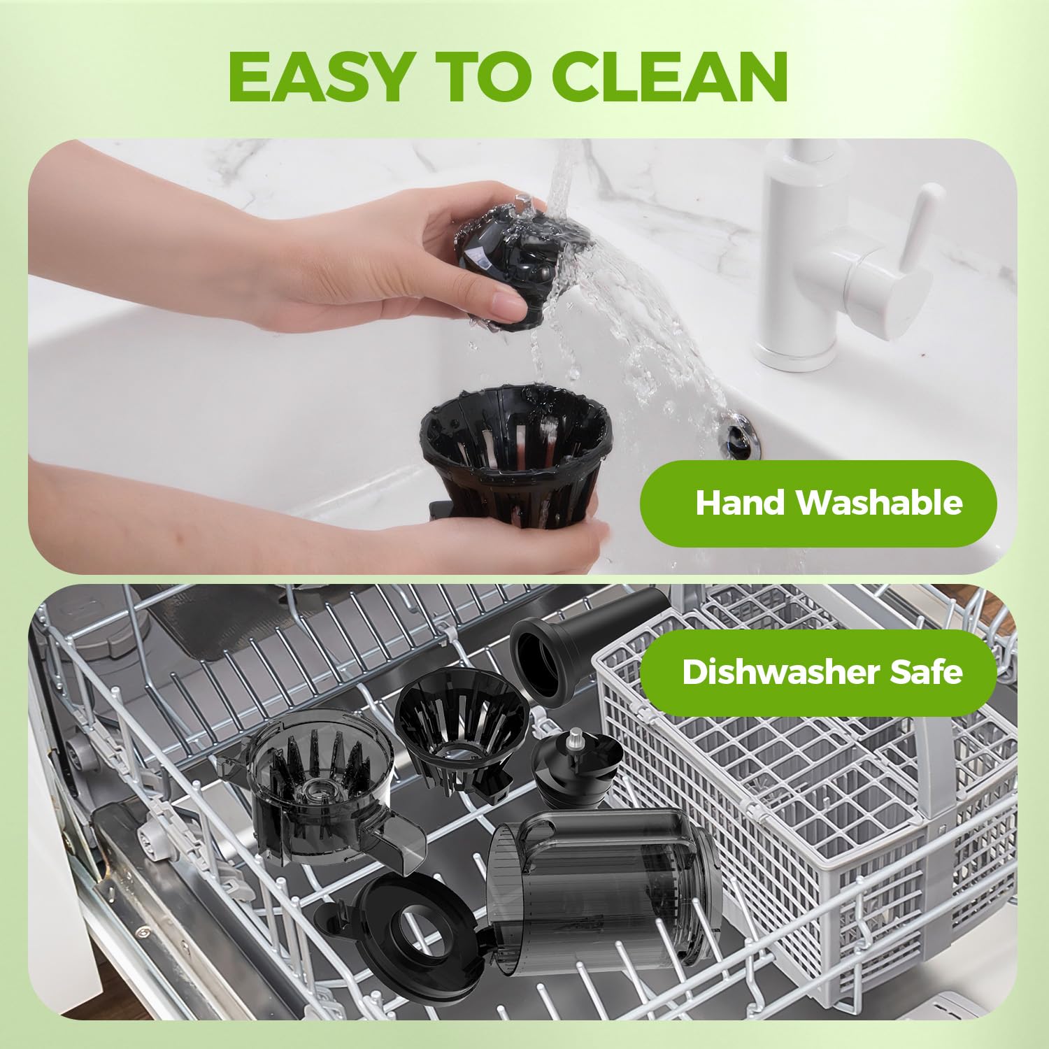 PSIIDAN juicer easy disassembly for quick cleaning after use.