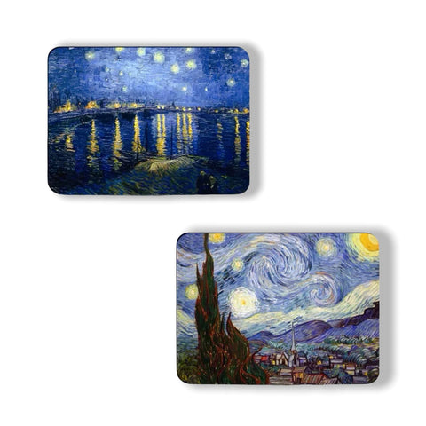 PSQIYMP van Gogh magnet set front view highlights durability and smooth edges.