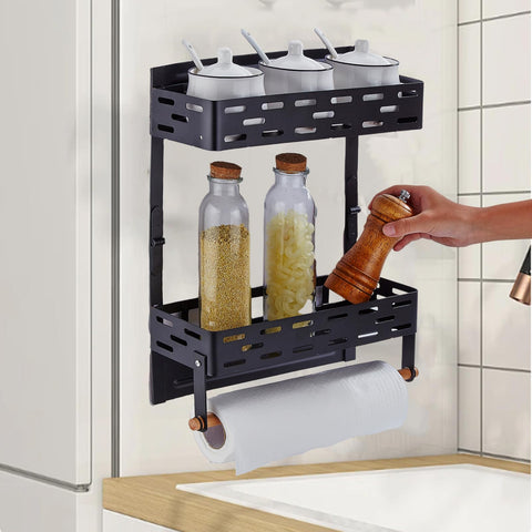 PTAEXCEL durable metal spice rack resists rust and heat.