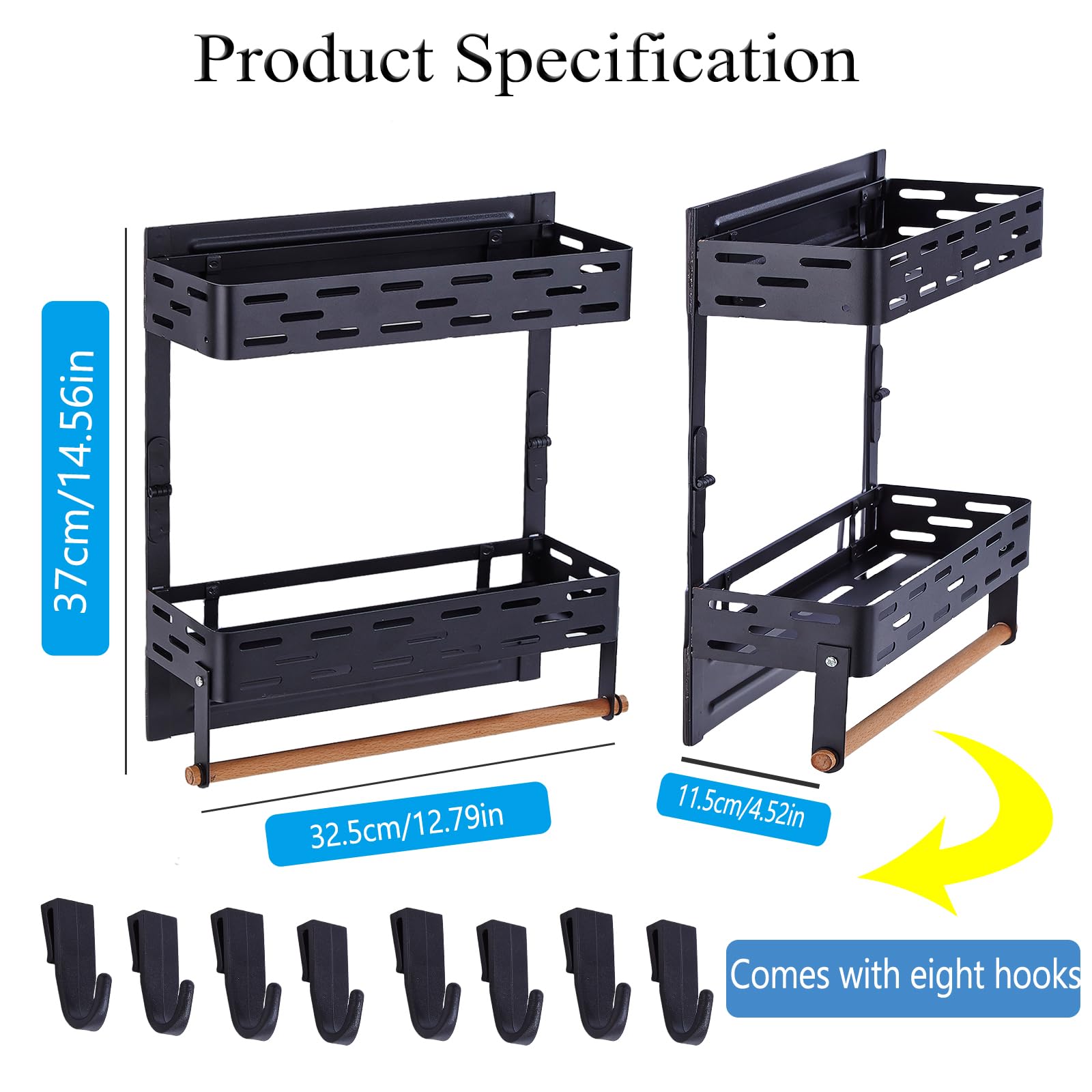 PTAEXCEL paper towel holder on fridge provides quick access.