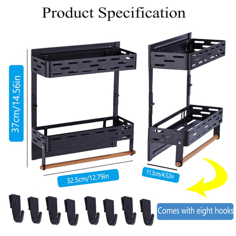 PTAEXCEL paper towel holder on fridge provides quick access.