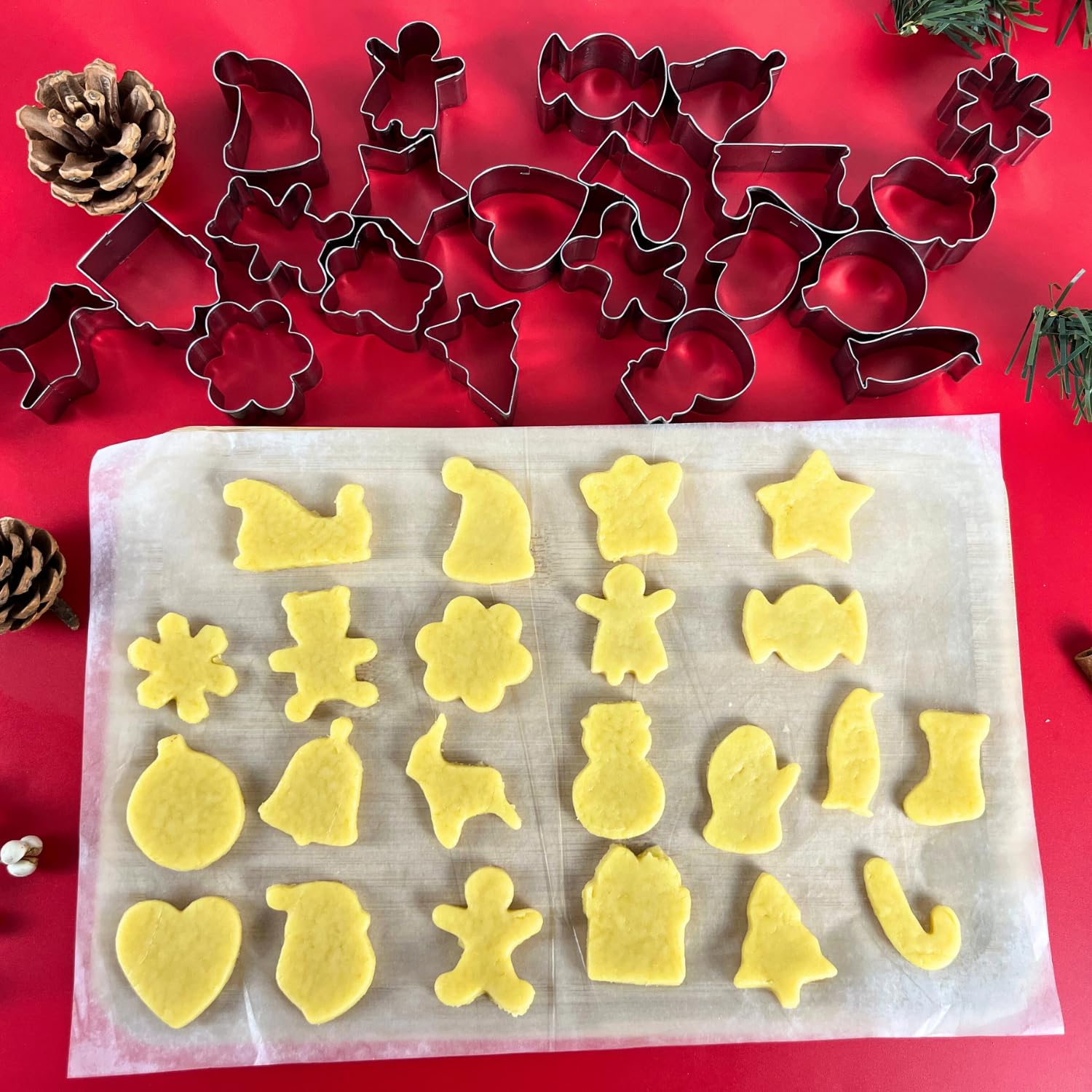 PTaizjjz candy cane cutter shapes bright treats for gifting.