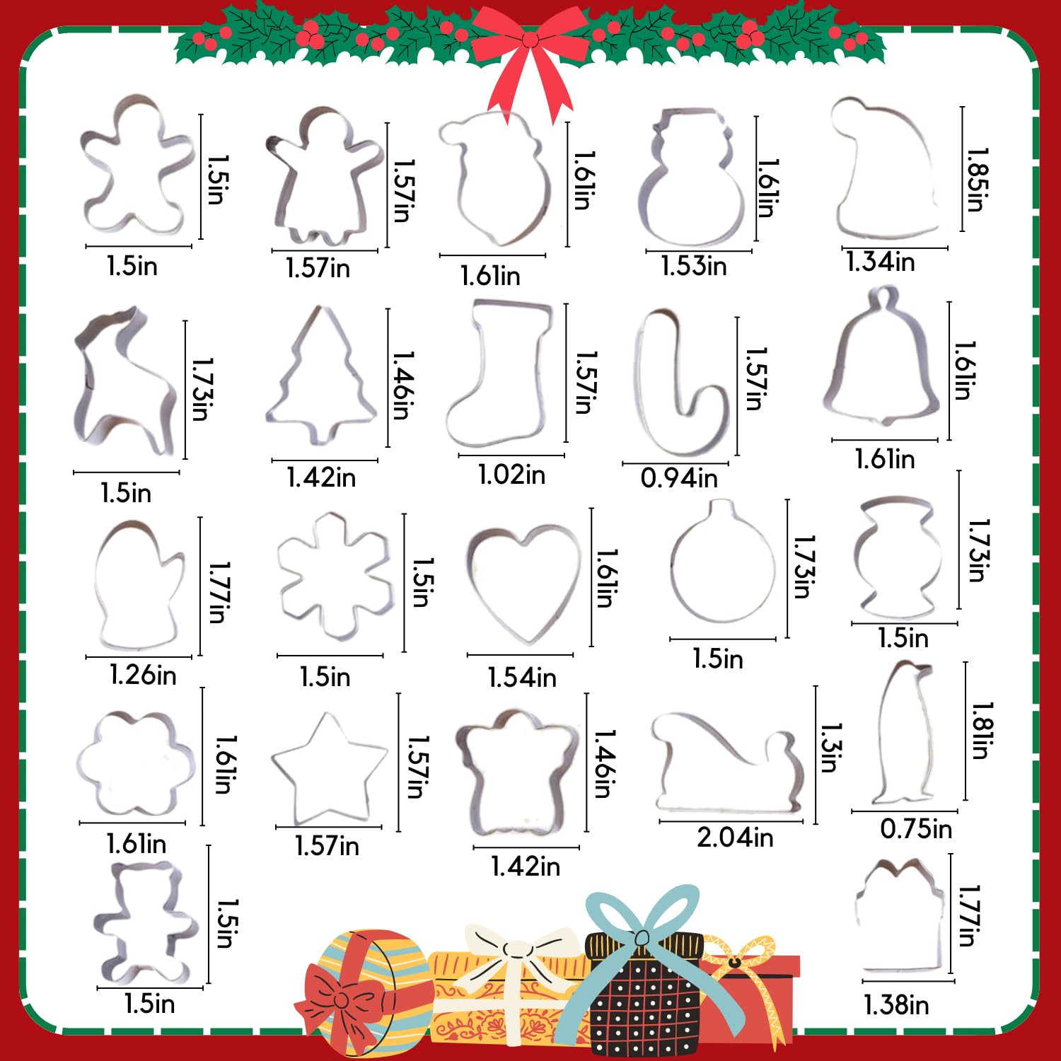 PTaizjjz Christmas tree cutter creates charming shapes for holiday desserts.