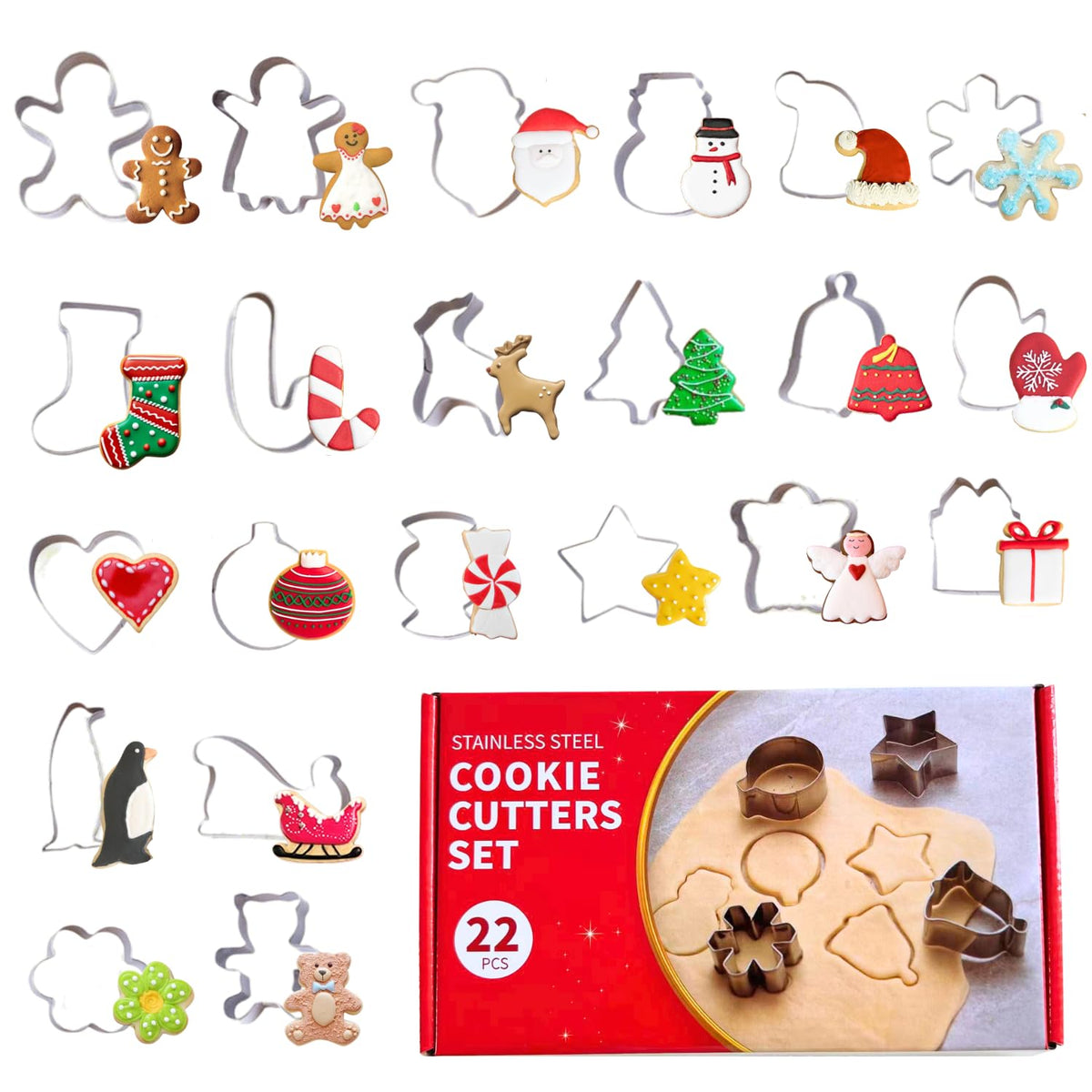 PTaizjjz gingerbread man cutter for quick, festive cookies.