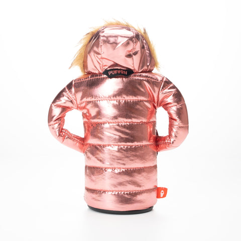 Puffin Pahka insulated sleeve close-up highlights dual-layer thermocooler design.