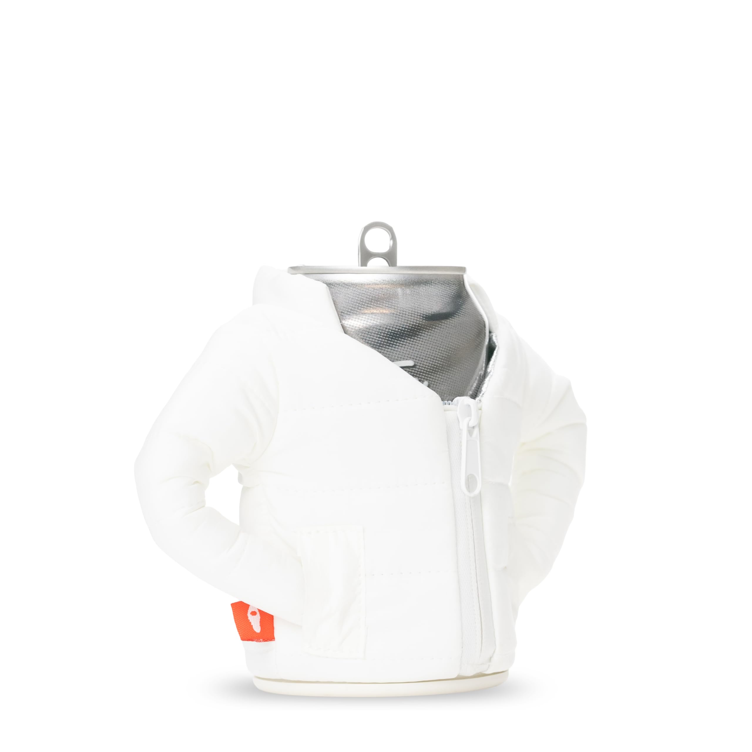 Close-up of dual-layer insulation highlights Puffin can cooler performance.