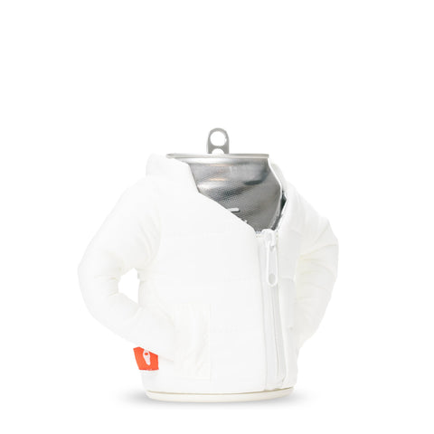 Close-up of dual-layer insulation highlights Puffin can cooler performance.