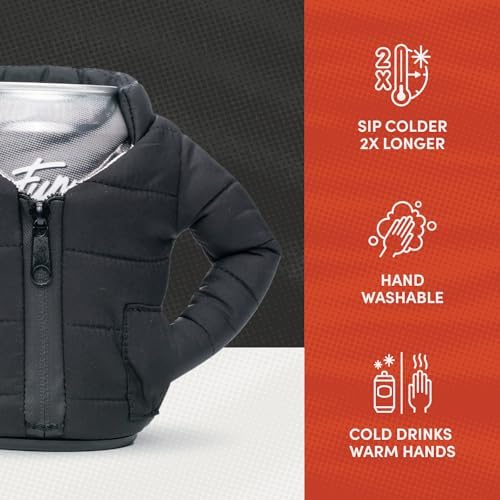 Hand holding Puffin cooler demonstrates easy grip and compact size.