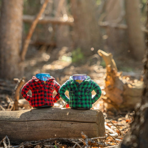 Puffin The Feller rugged texture and buttons evoke outdoor apparel.