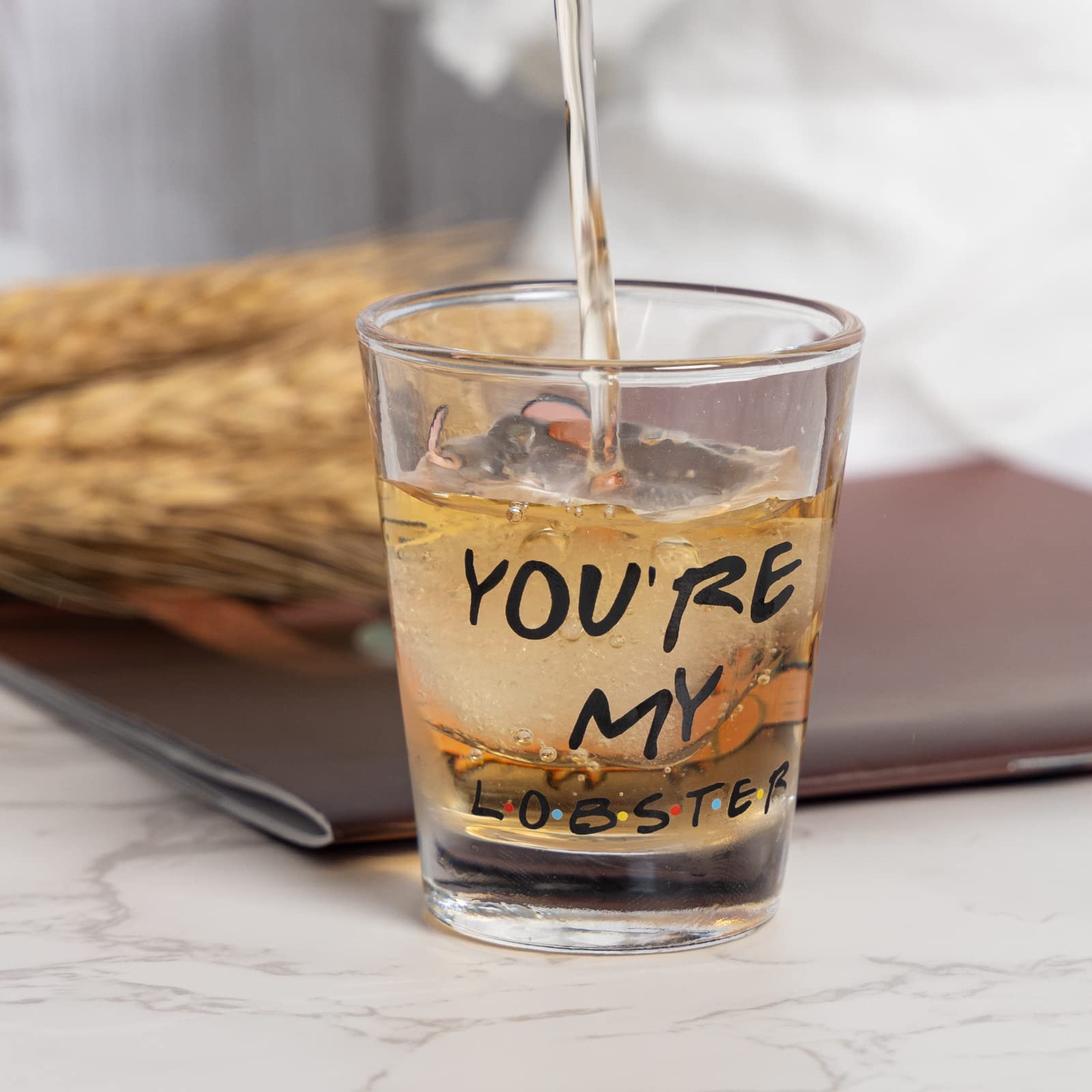 PuGez Friends shot glasses in party scene, great for birthdays and housewarmings.