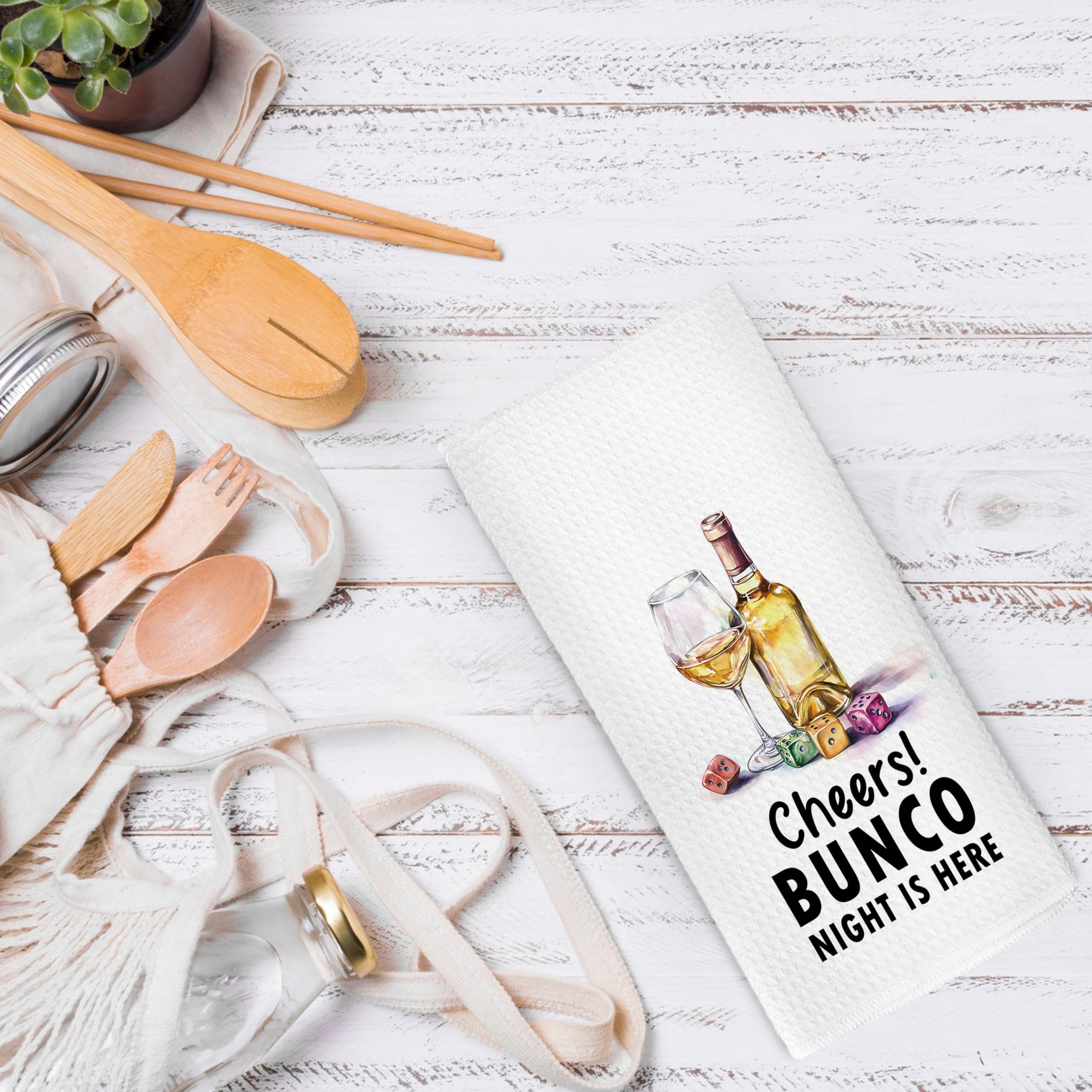 Pugwak bunco towel complements game nights with fun style and quick cleanups