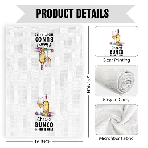 Pugwak tea towel doubles as decorative hand towel for bar club kitchen