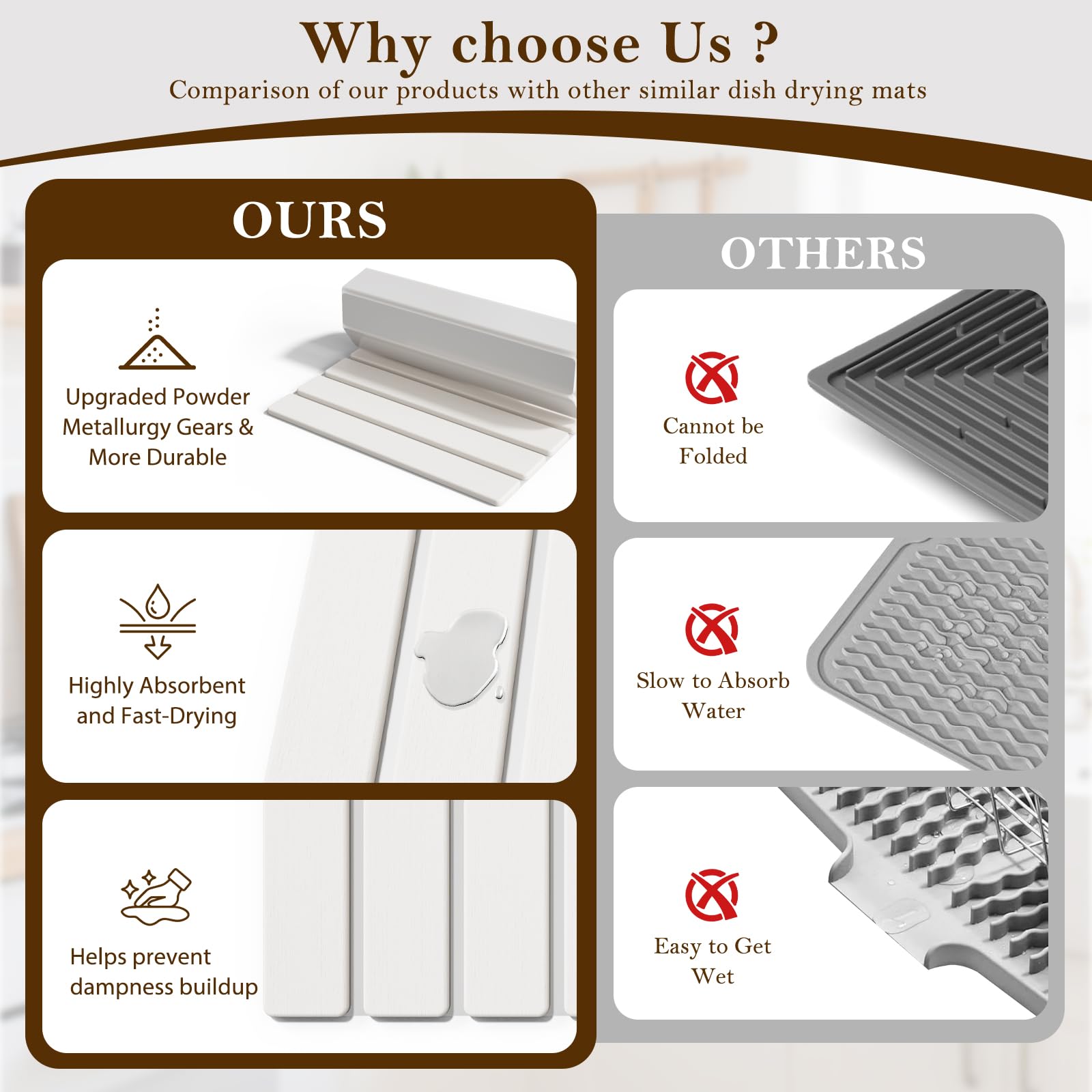 Pukaock sandpaper-maintained absorbency keeps mat performing like new.