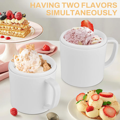Pukomc dual cups demonstrating two flavors at once.