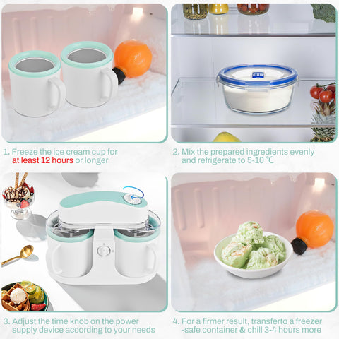 Pukomc ice cream maker ingredient tank for mix-ins during blending.