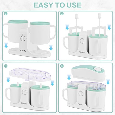 Pukomc ice cream maker instruction manual included with product.