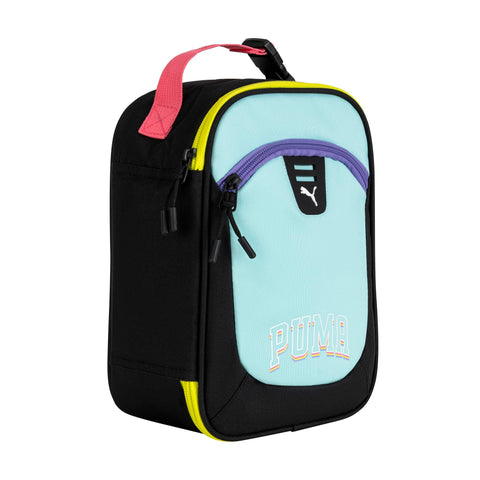 PUMA Rally Lunch Box shows bold graphics for sporty style.