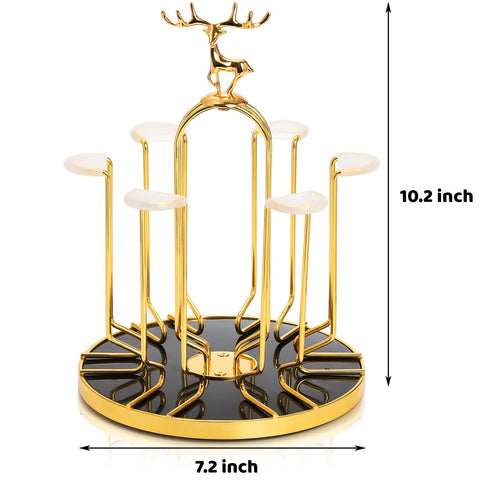 Pumtus deer shape design cup rack adds Nordic flair and organized glassware