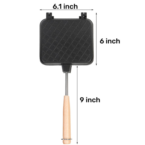 Pumtus hot-sandwich-maker latch-close demonstrating secure pressing