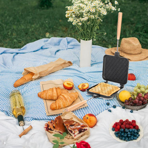 Pumtus panini-maker double-sided-heating ensures even browning on both sides
