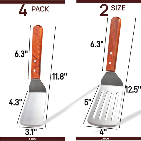 Pumtus small slotted spatula 11.8in for draining fats