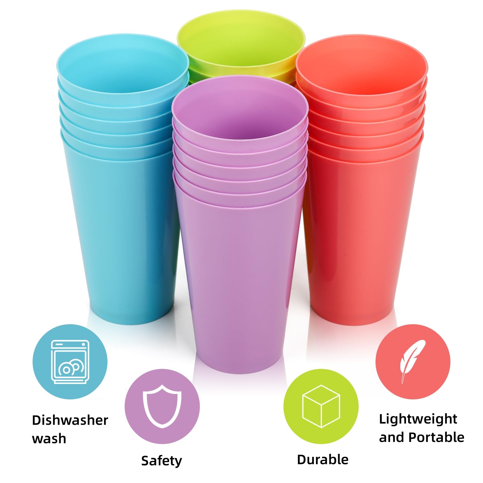 Pumtus top-rack dishwasher safe tumblers for quick cleanup