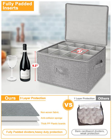 Punemi move-protection linen fabric shell shields glasses from bumps during transport
