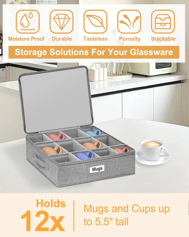 Punemi versatile storage for mugs, teacups, ornaments, and more.