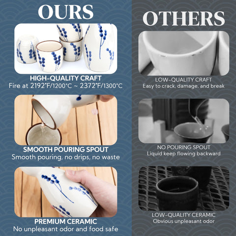 PUNNIO matte glaze with pompon pattern adds tactile elegance