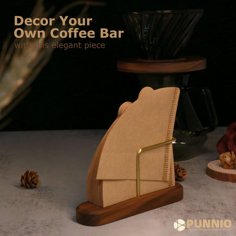 PUNNIO coffee filter holder complements modern decor.