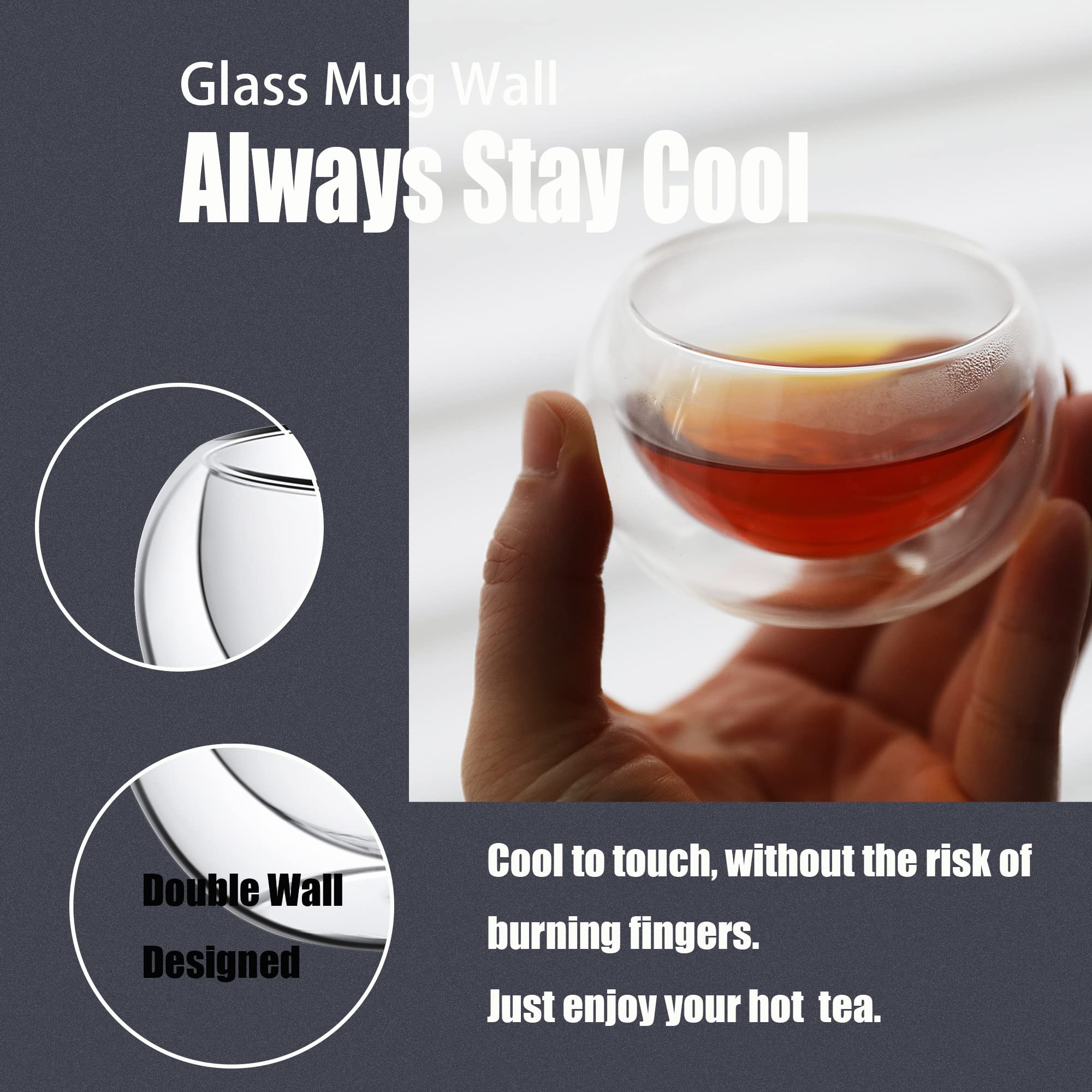 PunPun double-wall thermal cups helping keep beverages at serving temperature