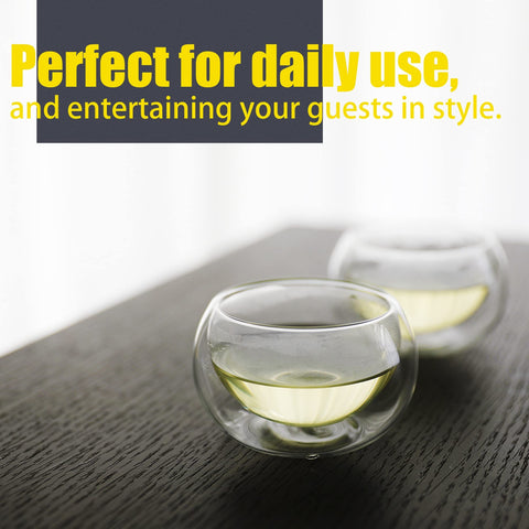 PunPun wide-mouth glass cups are easy to clean and preserve aroma