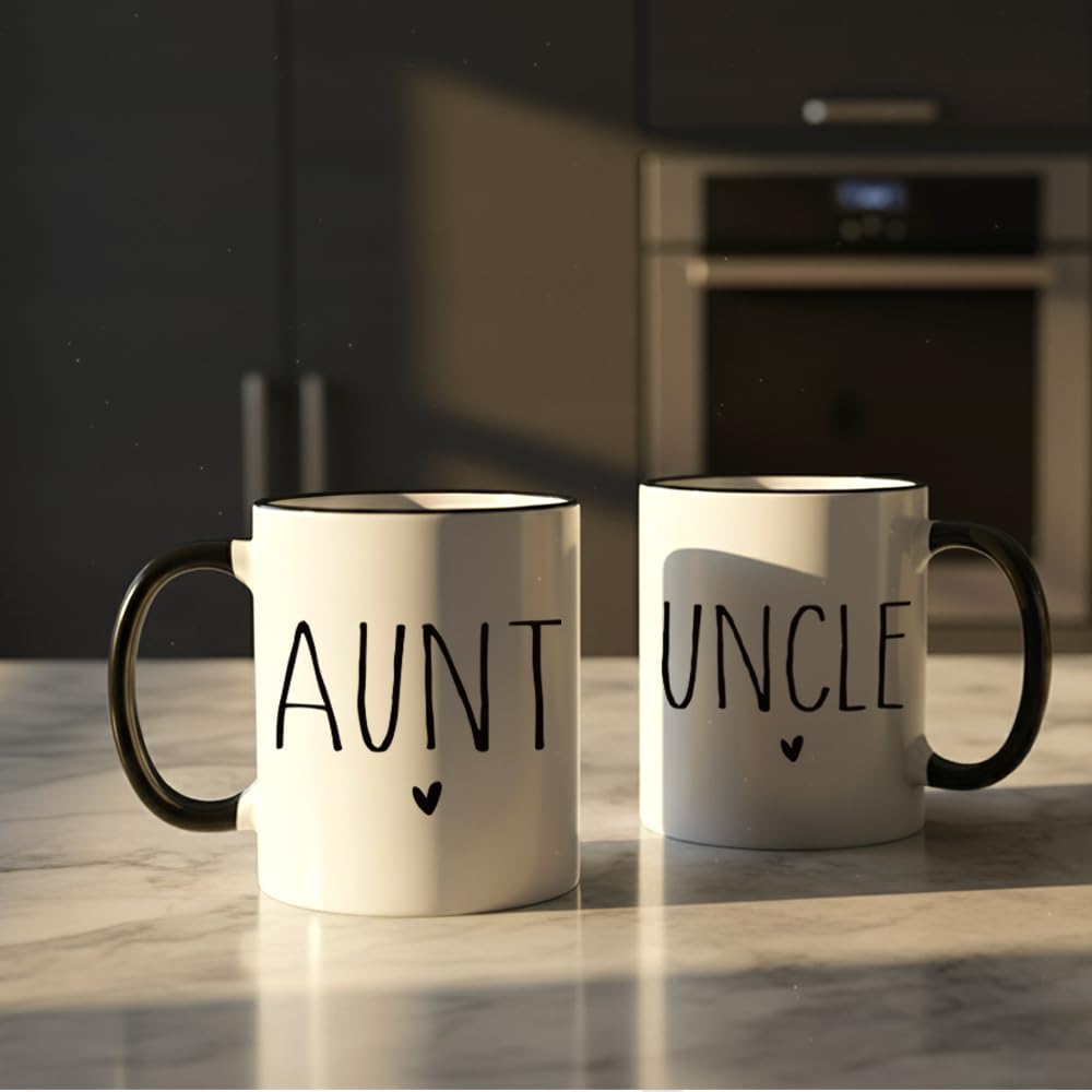 Puouoonyi Aunt & Uncle mug ideal for hot coffee and daily use